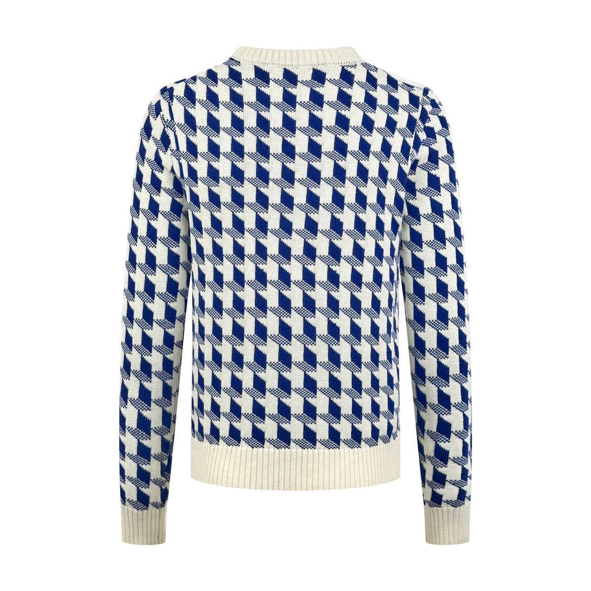 2026 New Style GS Embroidered Peacock Pattern Plaid Knitted Sweater (AA640-B40)