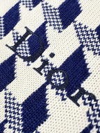 2026 New Style GS Embroidered Peacock Pattern Plaid Knitted Sweater (AA640-B40)