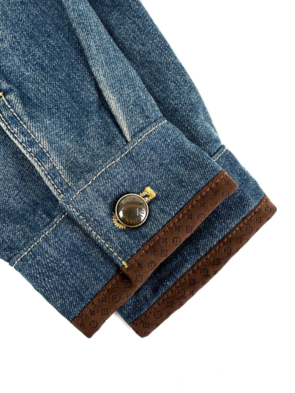 2026 New Model GS Leather Detail Denim Jacket (BB872-C25)