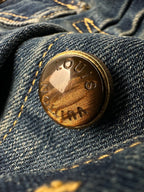 2026 New Model GS Leather Detail Denim Jacket (BB872-C25)