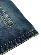2026 New Model GS Leather Detail Denim Jacket (BB872-C25)