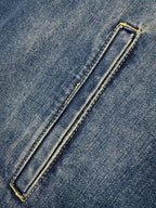 2026 New Model GS Leather Detail Denim Jacket (BB872-C25)