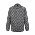 2026 New GS Full-Print Check Jacquard Shirt (BB720-B50)