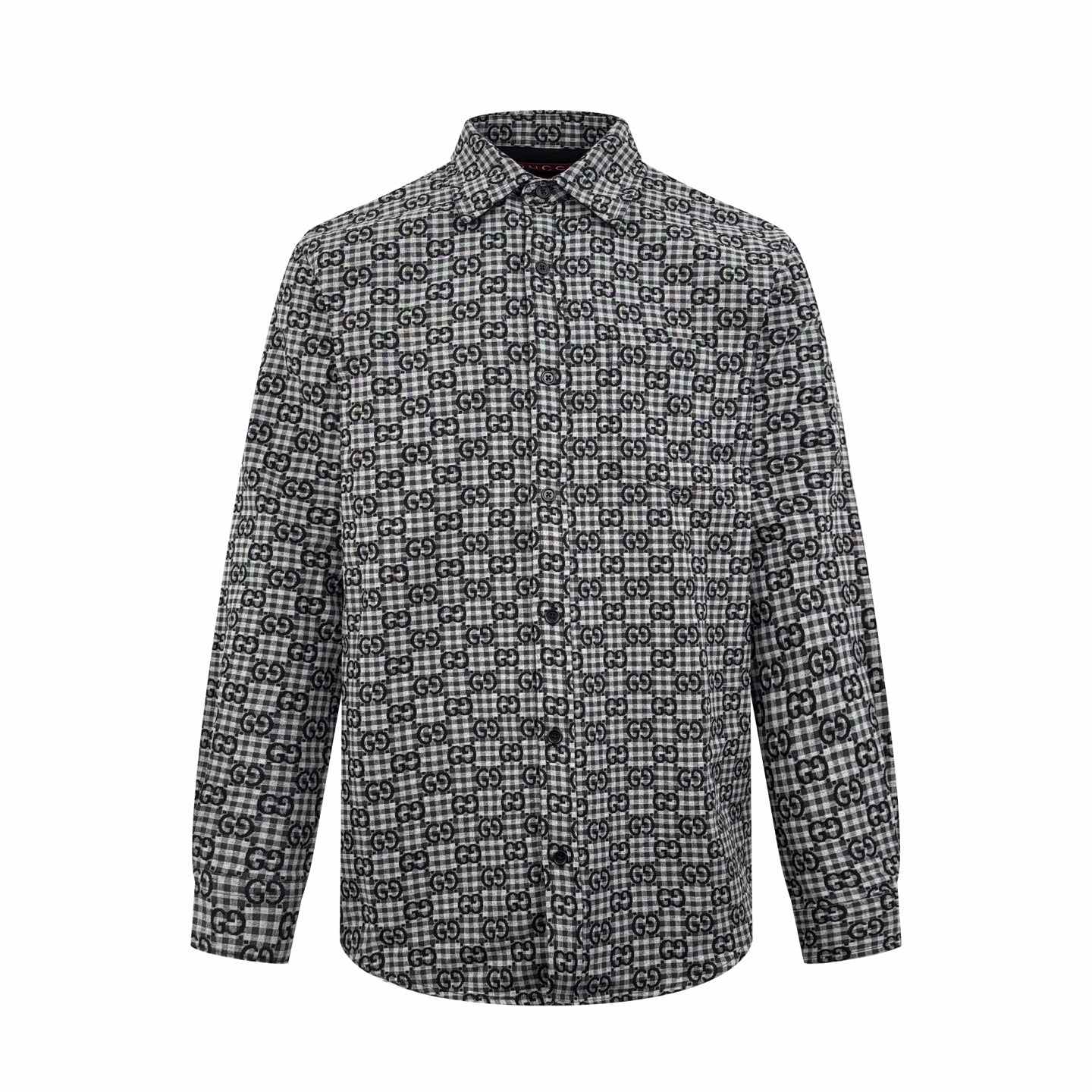 2026 New GS Full-Print Check Jacquard Shirt (BB720-B50)