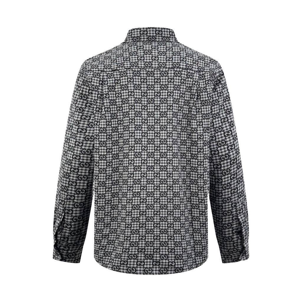 2026 New GS Full-Print Check Jacquard Shirt (BB720-B50)
