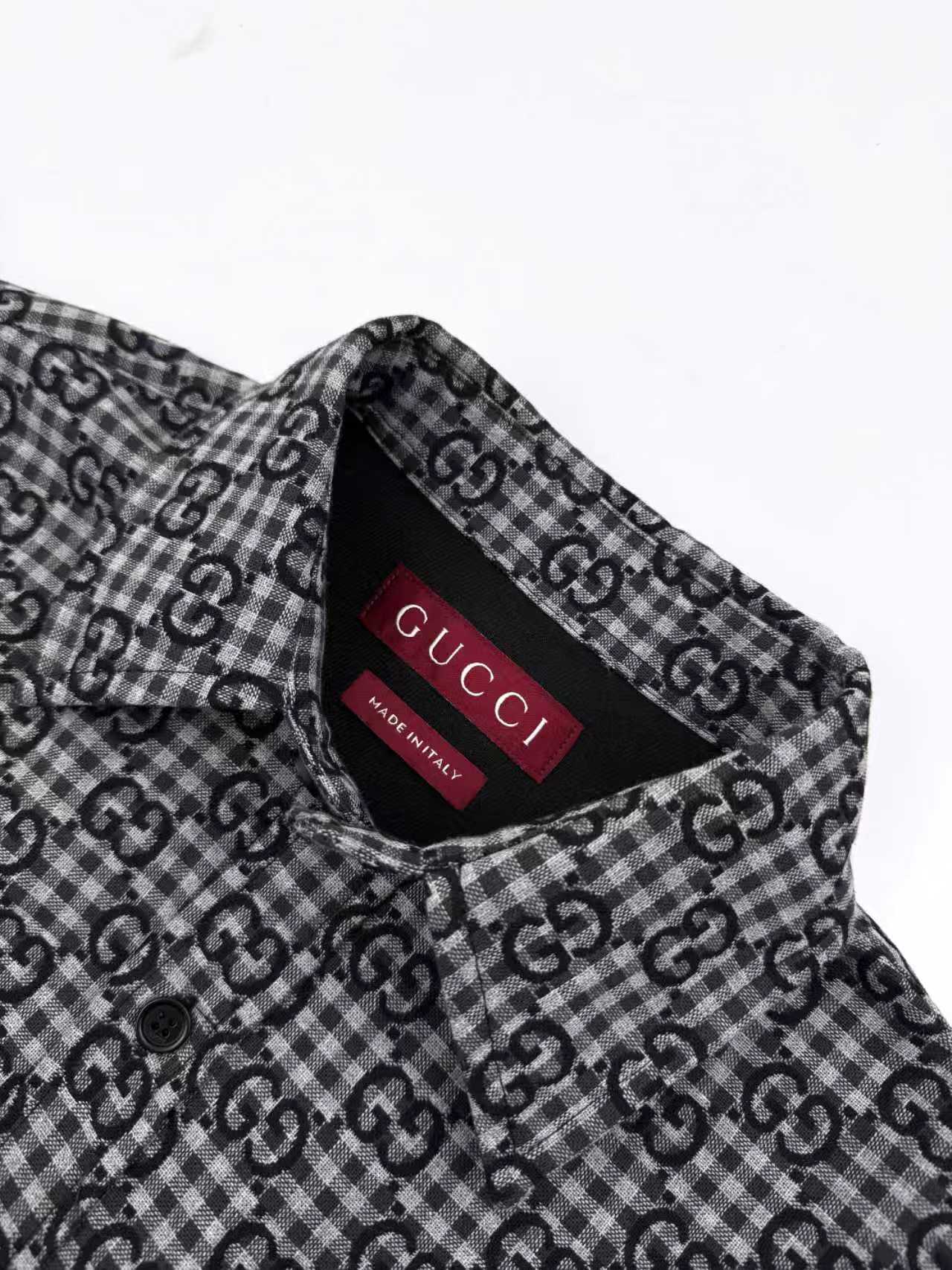 2026 New GS Full-Print Check Jacquard Shirt (BB720-B50)