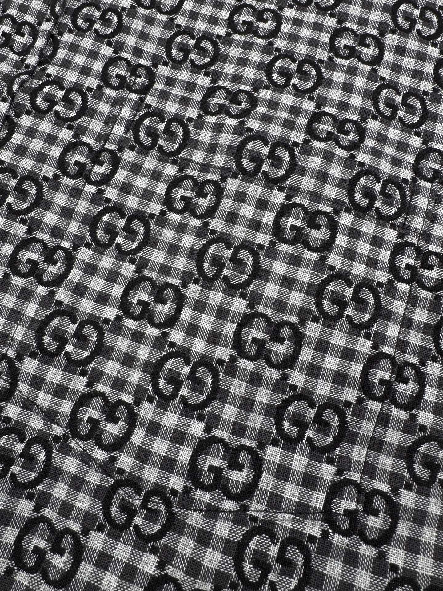2026 New GS Full-Print Check Jacquard Shirt (BB720-B50)