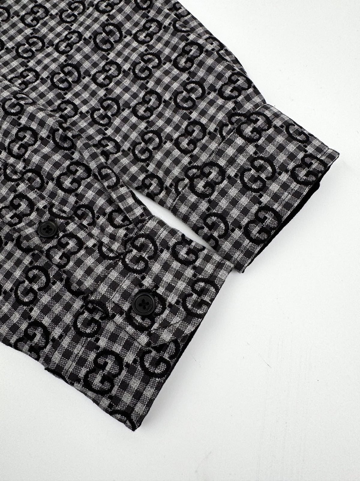 2026 New GS Full-Print Check Jacquard Shirt (BB720-B50)