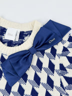 2026 Women's GS Butterfly Knot Peacock Pattern Plaid Sweater (DD144)