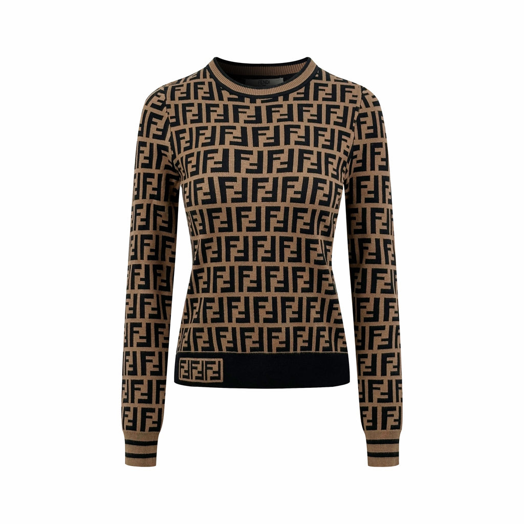 2026 Women's GS Full-Print Round-neck Sweater (DD170)