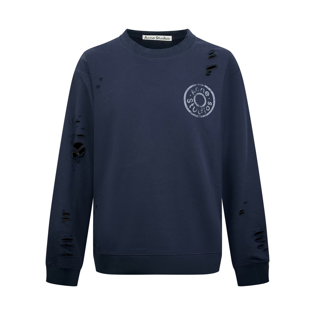 2026 New Model GS Hole-Embossed Vintage Logo Sweatshirt (AA695-A90)