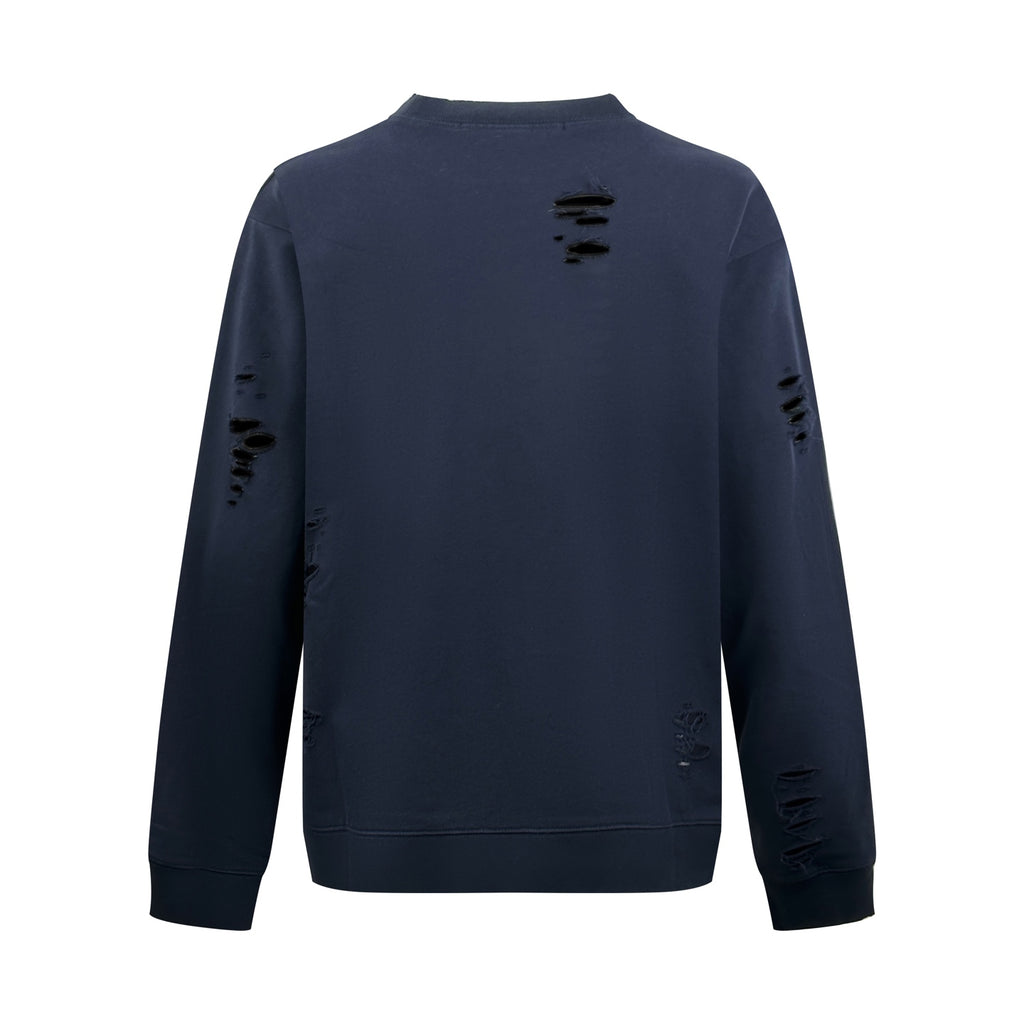 2026 New Model GS Hole-Embossed Vintage Logo Sweatshirt (AA695-A90)