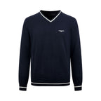 2026 New Model GS Embroidered Twisted Knit V-Neck Sweater (AA675-B25)