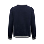 2026 New Model GS Embroidered Twisted Knit V-Neck Sweater (AA675-B25)