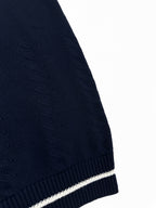 2026 New Model GS Embroidered Twisted Knit V-Neck Sweater (AA675-B25)