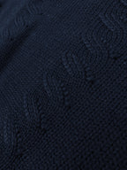 2026 New Model GS Embroidered Twisted Knit V-Neck Sweater (AA675-B25)