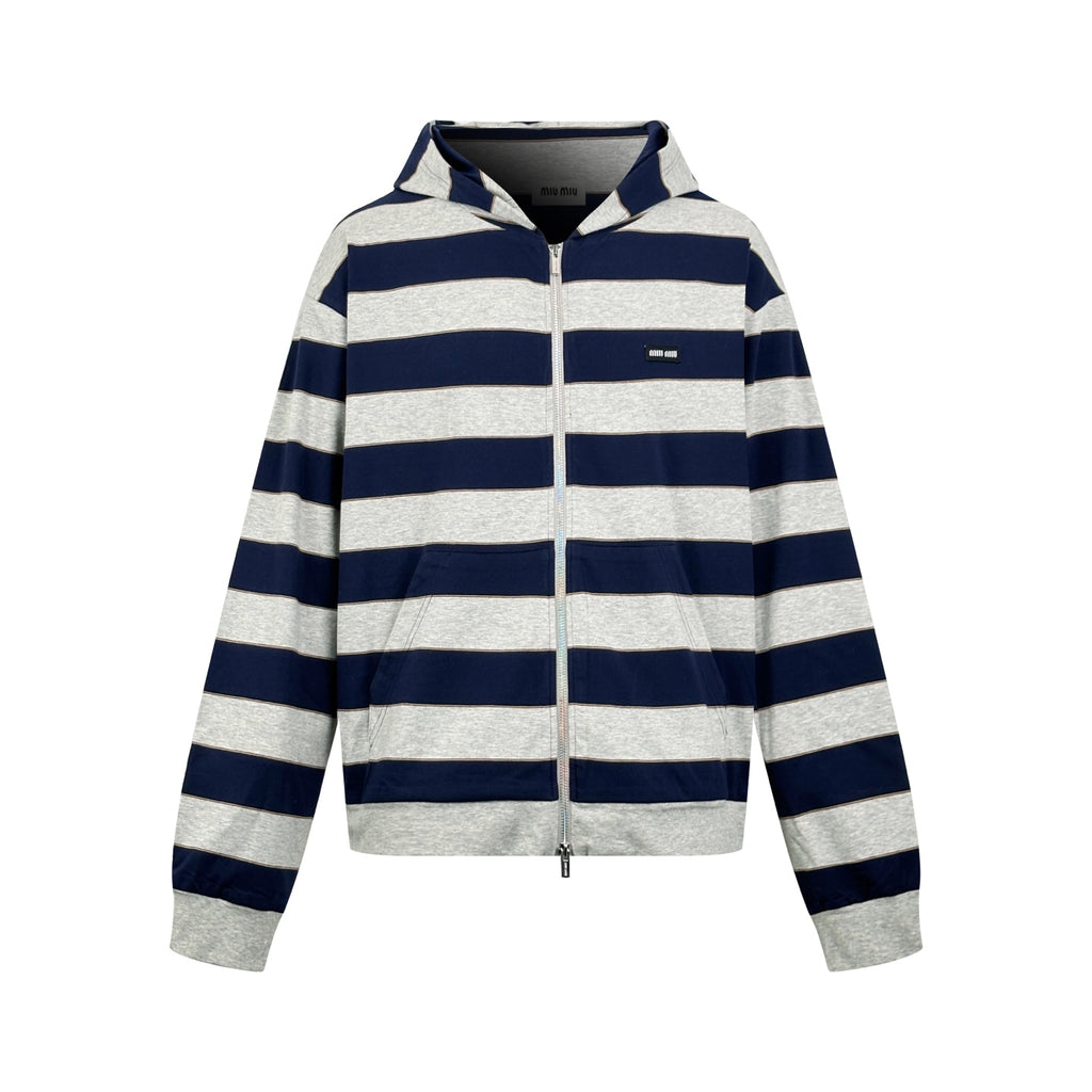 2026 New Model GS Logo Striped Hooded Coat (AA672-B75)