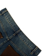 2026 New Model GS Leather Detail Pockets Denim Jeans (BB4018-B80)