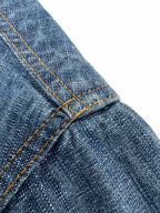 2026 Women's GS Leather Patch Denim Jacket (EE436)