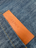 2026 Women's GS Leather Patch Denim Jacket (EE436)