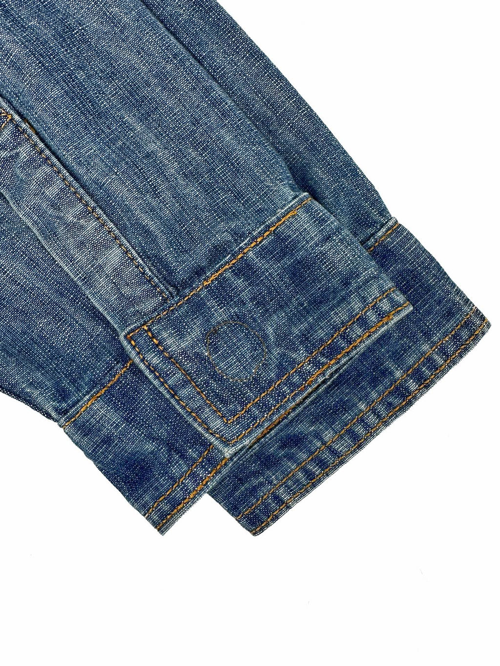 2026 Women's GS Leather Patch Denim Jacket (EE436)