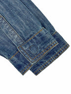 2026 Women's GS Leather Patch Denim Jacket (EE436)