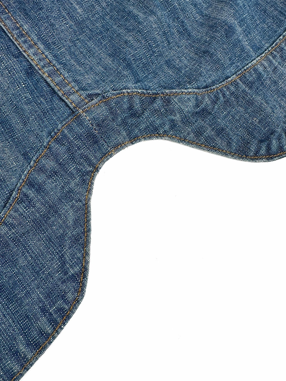 2026 Women's GS Leather Patch Denim Jacket (EE436)