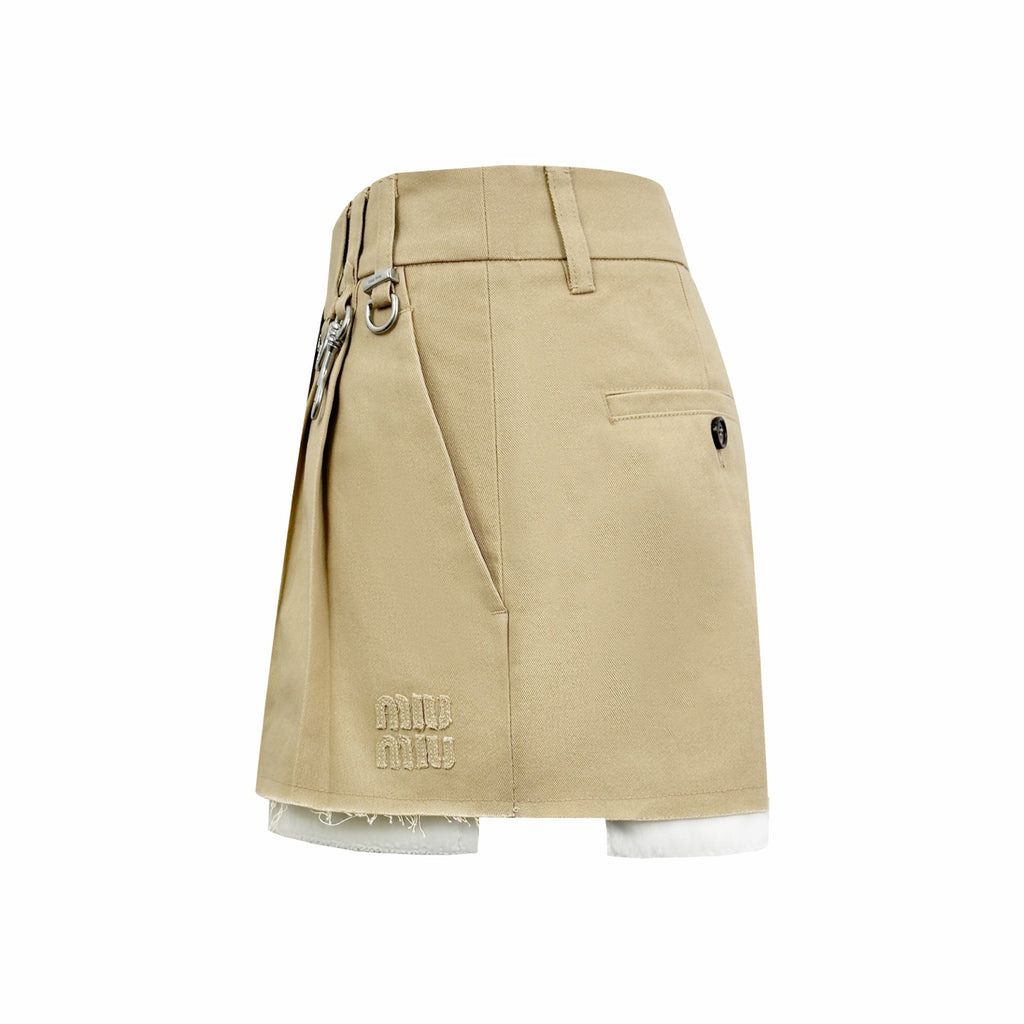 2026 Women's GS Logo Metallic Short Skirt (FF796)