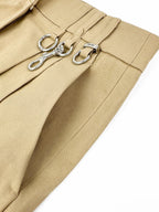 2026 Women's GS Logo Metallic Short Skirt (FF796)
