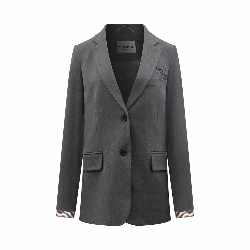 2026 Women's GS Logo Single-Piece Wool Suit (EE430)