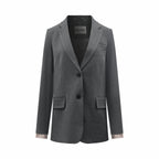 2026 Women's GS Logo Single-Piece Wool Suit (EE430)