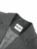 2026 Women's GS Logo Single-Piece Wool Suit (EE430)