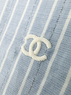 2026 Women's GS Double C Embroidered Striped Shirt (FF804)