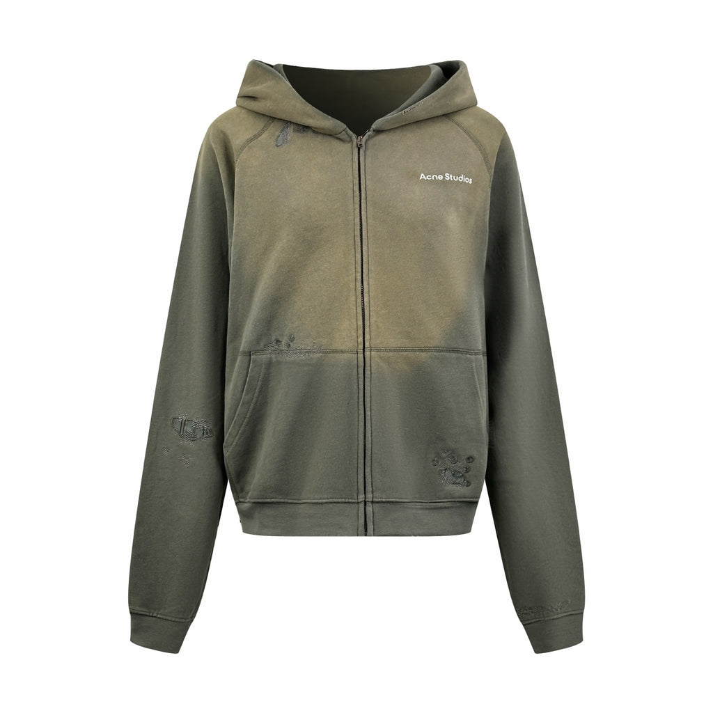 2026 Women's GS Printed Weathered Logo Hooded Coat (FF782)