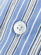 2026 New Edition GS Logo Embroidered Striped Shirt (BB4004-B35)
