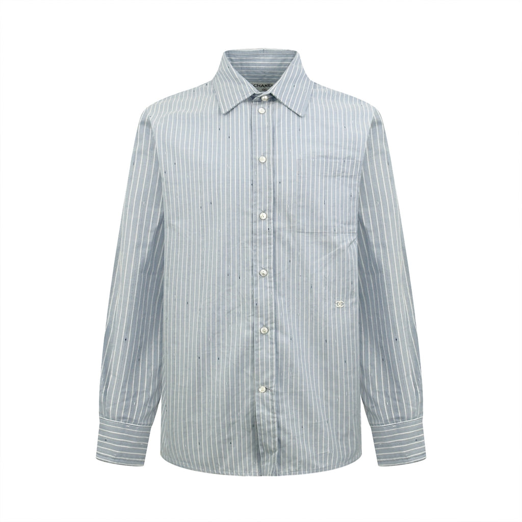 2026 New Model GS Double-C Embroidered Stripes Shirt (CC7008-B55)