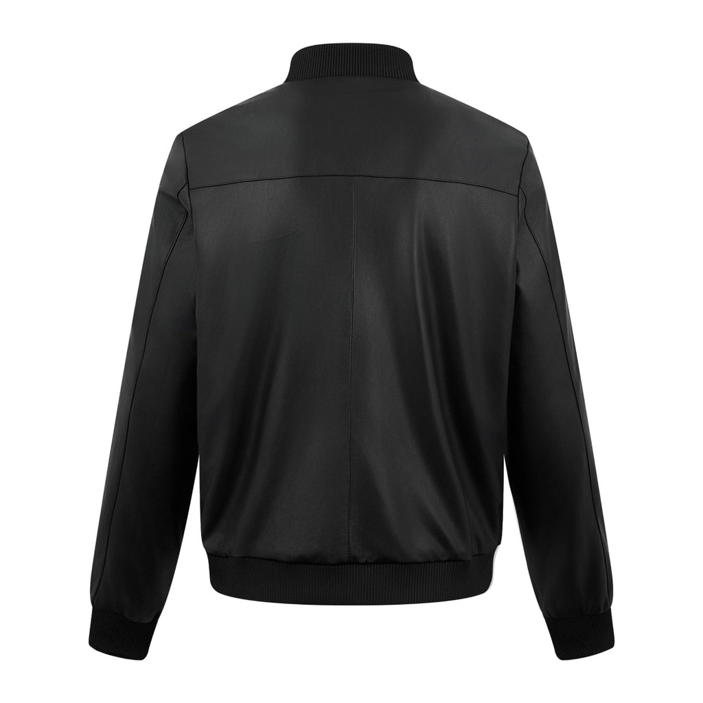2026 New GS Two-Sided Wear Leather Plain Weave Jacket (25288-D10)