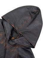 2026 new model GS vintage hooded over-the-shoulder leather jacket (25240-D50)