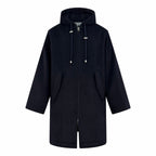 2026 New GS Leather Label Hooded Long Coat (25393-D40)