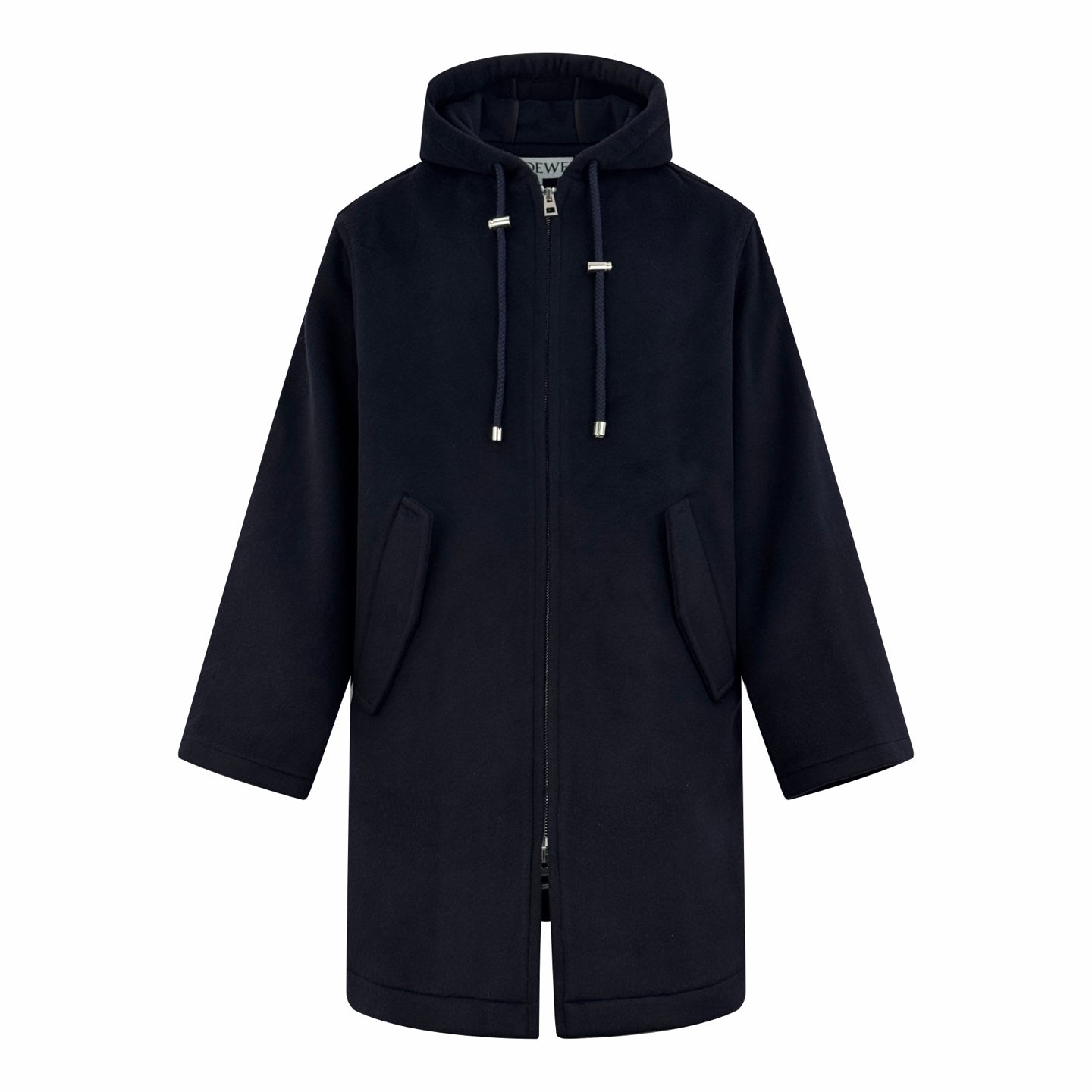 2026 New GS Leather Label Hooded Long Coat (25393-D40)
