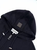 2026 New GS Leather Label Hooded Long Coat (25393-D40)