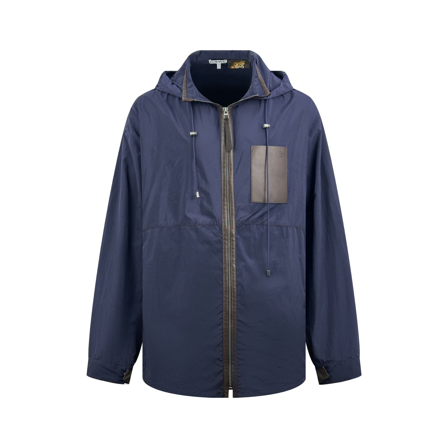 2026 New Style GS Leather Patched Hooded Coat