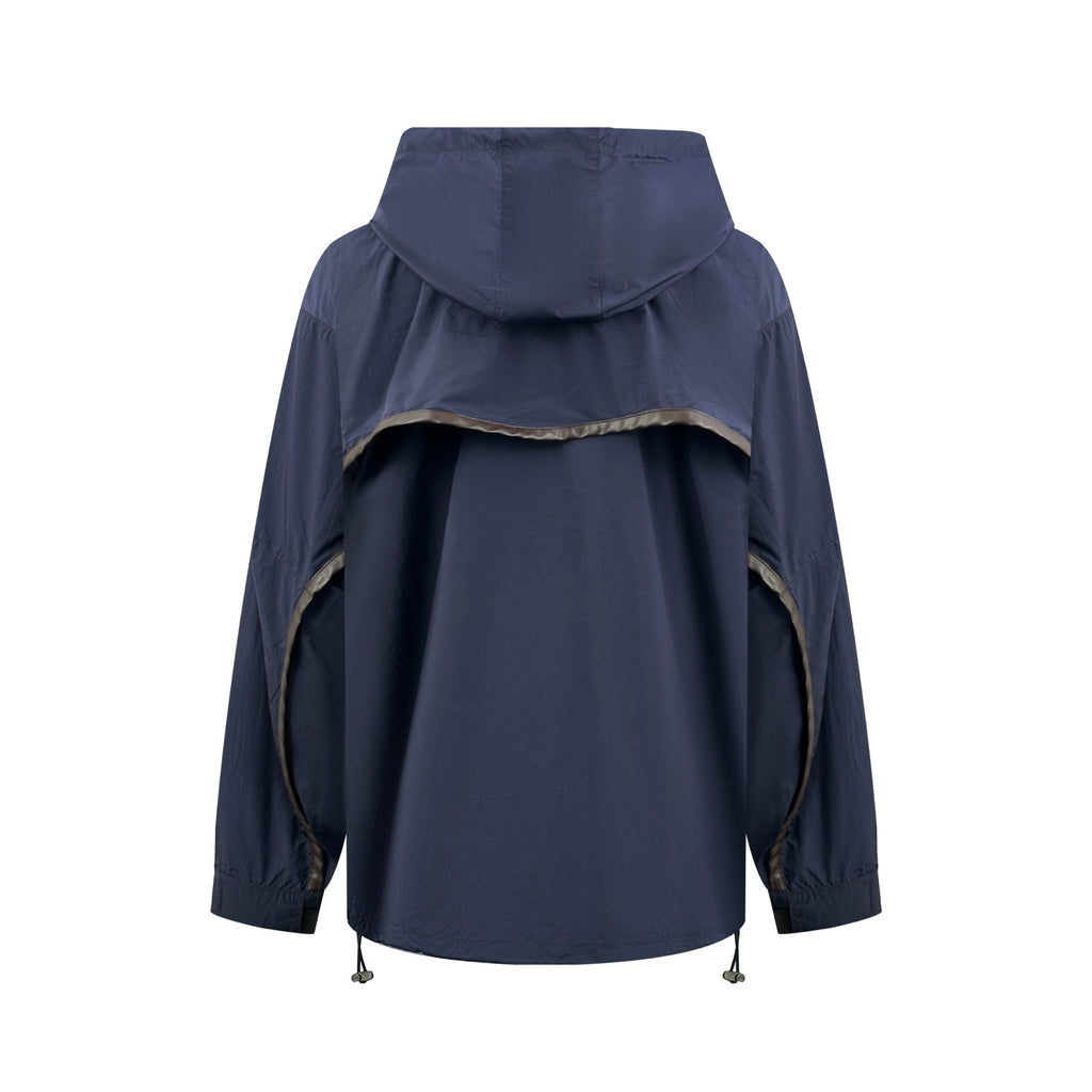 2026 New Style GS Leather Patched Hooded Coat