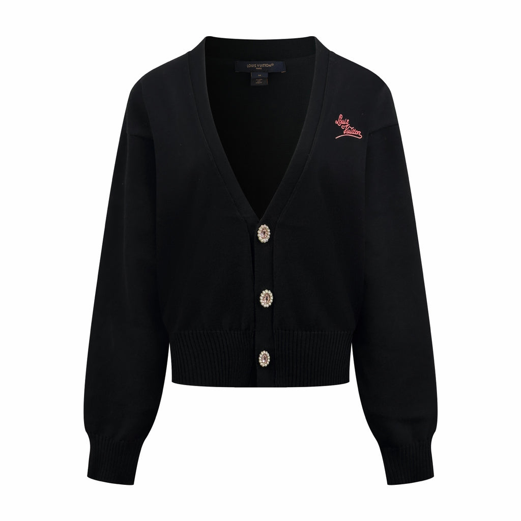 2026 Women's GS Embroidered Gemstone Cardigan Sweater (DD156)