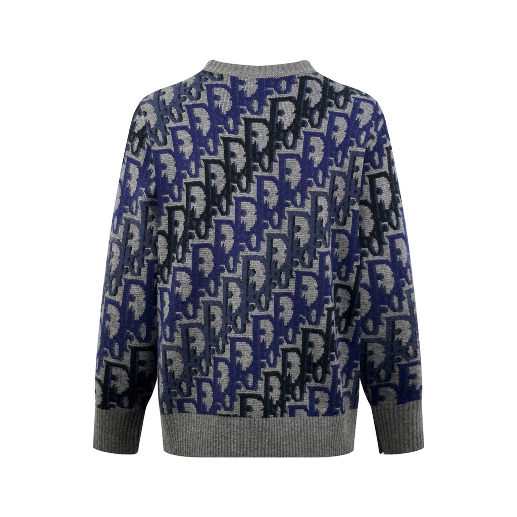 2026 New GS Gradient Full Printed Jacquard Sweater (AA636-B40)