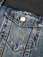 2026 New Model GS Leather Denim Jacket (25278-C65)