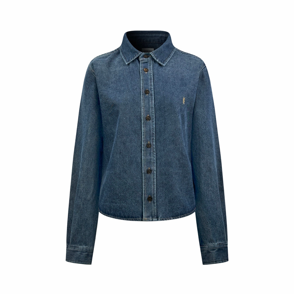 2026 Women's GS Embroidered Denim Shirt (EE444)