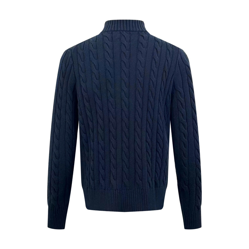 2026 New GS Decorative Knot Zip Knit Sweater (25274-B30)