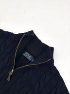 2026 New GS Decorative Knot Zip Knit Sweater (25274-B30)