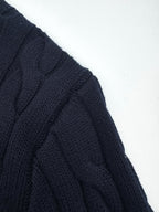 2026 New GS Decorative Knot Zip Knit Sweater (25274-B30)